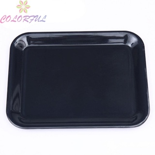 【COLORFUL】Serving Tray Scratch Resistant Anti Slip Melamine Plastic Food Serving Tray None