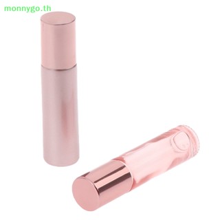 Monnygo ขวดแก้วเปล่า แบบม้วน หนา สีชมพู 10 มล. TH