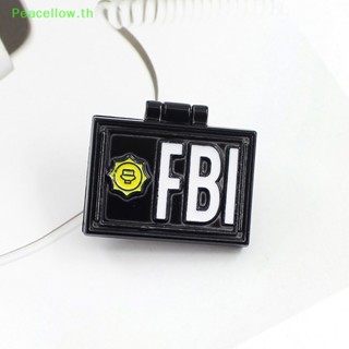 Peacellow เข็มกลัด รูปสุนัขจิ้งจอก FBI SPECIAL AGENT I Simpson Spille X-Lime FBI Fox Mulder ของขวัญเครื่องประดับ สไตล์พังก์