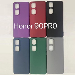 เคสโทรศัพท์มือถือแบบนิ่ม ผิวด้าน บางมาก สีพื้น เรียบง่าย สําหรับ Honor 90 90Pro 90Lite