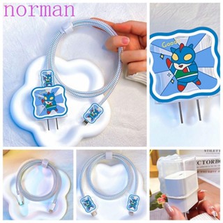 Norman ปลอกป้องกันหัวชาร์จ ลายการ์ตูนน่ารัก ระบายอากาศ 18W 20W