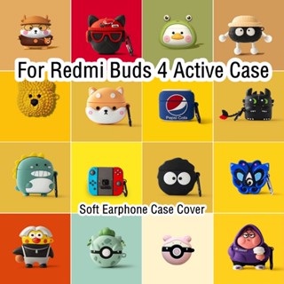 พร้อมส่ง!  เคสหูฟัง แบบนิ่ม ลายการ์ตูน สําหรับ Redmi Buds 4 Redmi Buds 4