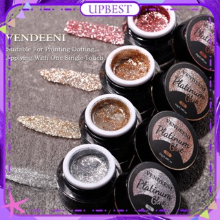 ♕ Vendeeni Fine Flash Platinum Nail Polish Gel Sketch Edge Metal Glue Fine Powder Canned Phototherapy Glue Nail Art For Nail Shop 10g 4 Colors UPBEST