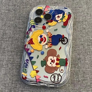 เคสโทรศัพท์มือถือ แบบนิ่ม ลายตัวตลกน่ารัก สําหรับ Apple Iphone 14 11 1213 Xr