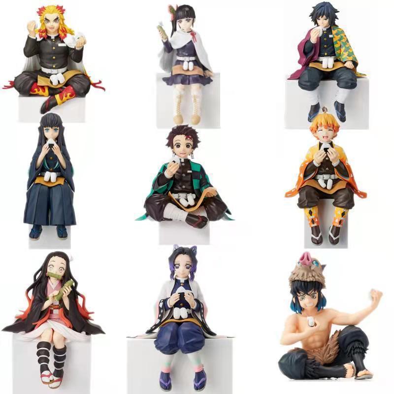Demon Slayer ตัวเลข Tanjiro Kamado Zenitsu Agatsuma Action Figures รูปปั้นสะสมตุ๊กตา Static ของเล่น