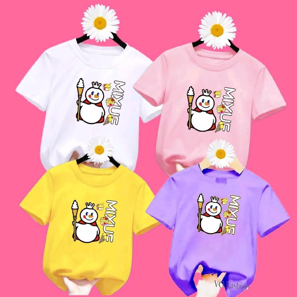เสื้อผ้าเด็กวัสดุนุ่ม Distro ของ Mixue Girls