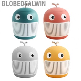 Globedealwin Little Whale Trash Can  Desktop Mini for Living Room Dormitory