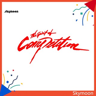 Skym* สติกเกอร์สะท้อนแสง ลาย The Spirit of Competition สําหรับตกแต่งรถยนต์