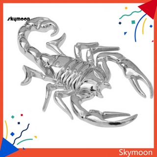 Skym* สติกเกอร์โลหะ ลายแมงป่อง 3D สําหรับติดตกแต่งรถยนต์ 1 ชิ้น