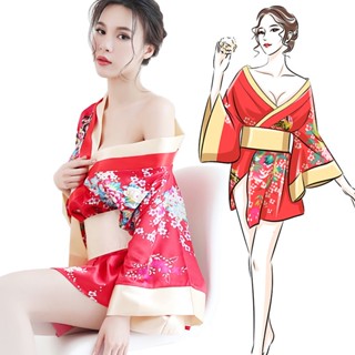 เซ็กซี่ญี่ปุ่น Kimono Masquerade เสื้อคลุมอาบน้ำสำหรับผู้หญิง