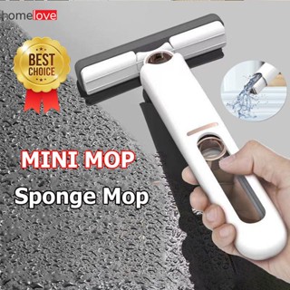 ใหม่แบบพกพา Mini Squeeze Mop บ้านครัวรถทำความสะอาด Mop โต๊ะทำความสะอาดแก้วฟองน้ำทำความสะอาด Mop เครื่องมือทำความสะอาดในครัวเรือน homelove