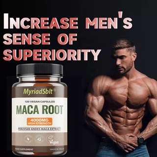 Peruvian Maca Root Extract - แคปซูลมังสวิรัติ - เพิ่มพลังงาน ผ่อนคลายกล้ามเนื้อ และเพิ่มการไหลเวียนของเลือด เพิ่มความแข็งแกร่ง ความมีชีวิตชีวา