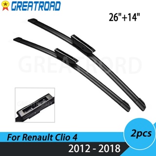 ใบปัดน้ําฝนกระจกหน้ารถยนต์ LHD 26 นิ้ว +14 นิ้ว สําหรับ Renault Clio 4 2012-2018