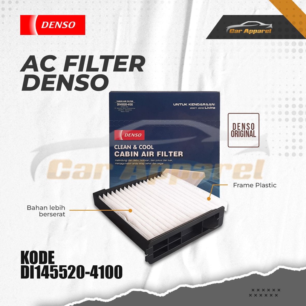 Grand Livina Xgear 2007-2018 Denso Original 4100 Car Cabin Filter