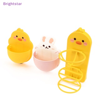 Brightstar 1 ชิ้น ที่วางฟองน้ําแต่งหน้า แสดงเครื่องสําอาง ที่วางพัฟ แต่งหน้า ไข่ แป้ง พัฟ ชั้นแขวนผนัง การ์ตูนน่ารัก ใหม่