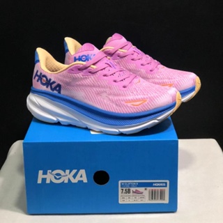 Hoka One One Clifton 9 รองเท้าวิ่ง น้ําหนักเบา ระบายอากาศ สําหรับผู้ชาย และผู้หญิง ไซซ์ 36-45 BCK6