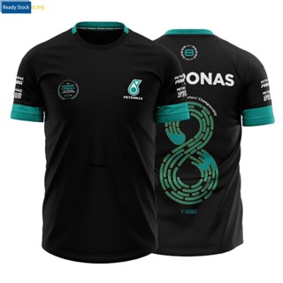 【พร้อมส่ง】PETRONAS เสื้อกีฬาแขนสั้น ลายทีมแชมป์ Infin8 8th World Constructors