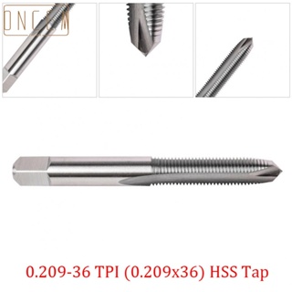 【ONCEMOREAGAIN】HSS Tap 2.8 Inches 3 Flutes 3 Slot 5mm Drive End High Speed Steel Stem Thread