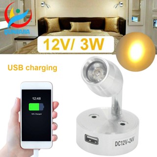 โคมไฟ LED DC 12V 230LM USB สําหรับติดตกแต่งผนังบ้าน ภายในเรือ