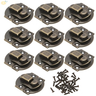 【VARSTR】Latches Treasure Box Buckle 10PCS Curved Buckle For Box Luggage Horn Lock