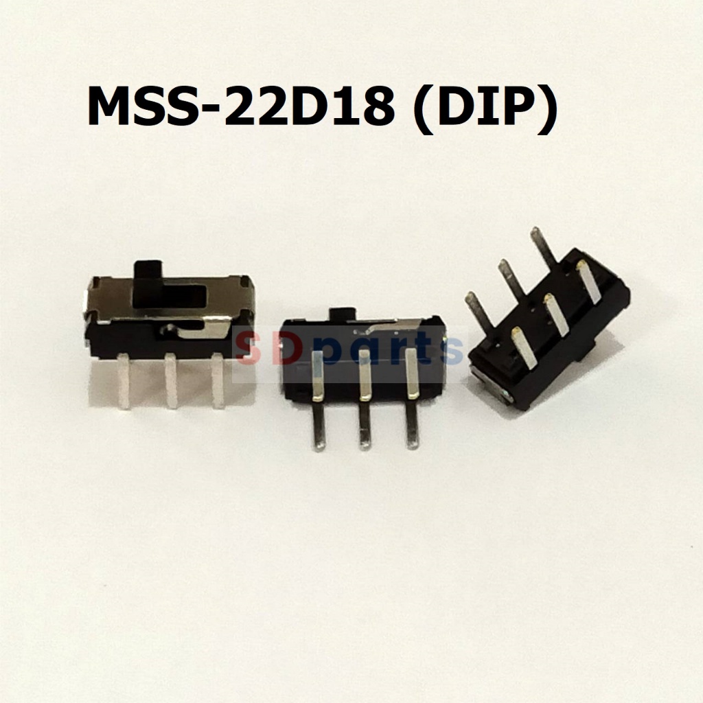 สวิทช์ เลื่อน Slide Switch Toggle Switch DIP Switch 6 ขา 3.6x9.1mm #สวิทช์เลื่อน MSS-22D18 (DIP) (1 