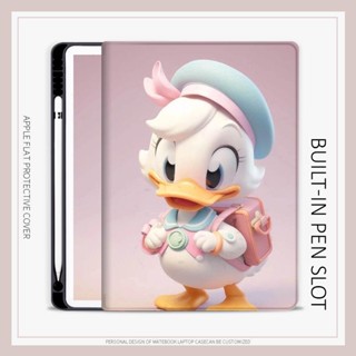 เคส ลายการ์ตูนเป็ดดิสนีย์ สีชมพู สําหรับ iPad 10.2 gen7 8 9 mini4 5 6 air4 5 iPad gen10 2022 pro11 iPad gen5 6