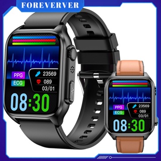 TK12 Health Smartwatch หน้าจอสัมผัสขนาด 1.96 นิ้ว ECG Remote Family Care การนอนหลับ Heart Rate การตรวจสอบอุณหภูมิ Call fore ที่เข้ากันได้กับ Bluetooth