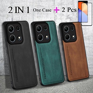 2 IN 1 เคสหนัง เซรามิค สองชิ้น สําหรับ Infinix Note 30 VIP