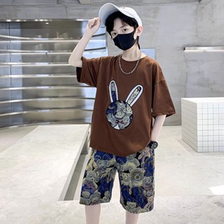 【Boy Tshirt】เสื้อยืดแขนสั้น ผ้าฝ้าย ทรงหลวม พิมพ์ลาย Budak Lelaki Baju แฟชั่นฤดูร้อน สไตล์เกาหลี สําหรับเด็ก (1-15 ปี)