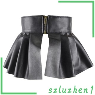 [Szluzhen1]พร้อมส่ง ใหม่ กระโปรงหนัง เอวยางยืด แต่งซิป เข้ารูป ยืดหยุ่น อุปกรณ์เสริม สําหรับผู้หญิง