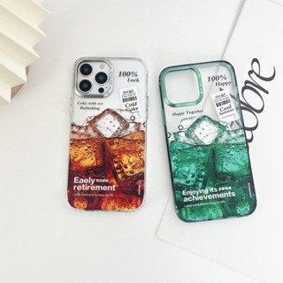 เคสโทรศัพท์มือถือแบบแข็ง ลายเครื่องดื่ม สําหรับ iPhone 11 12 12Pro 12ProMax 13 13Pro 13ProMax 14 14Pro 14ProMax