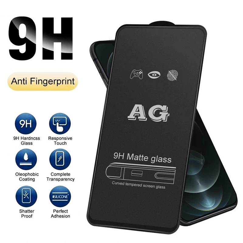 AG frosted tempered film VivoY95 Y91 Y93 Y1S Y20 Y20S Y20i Y21 Y15a Y12A Y72 Y11_2019 Y3S S1 Pro Screen Glass Protector