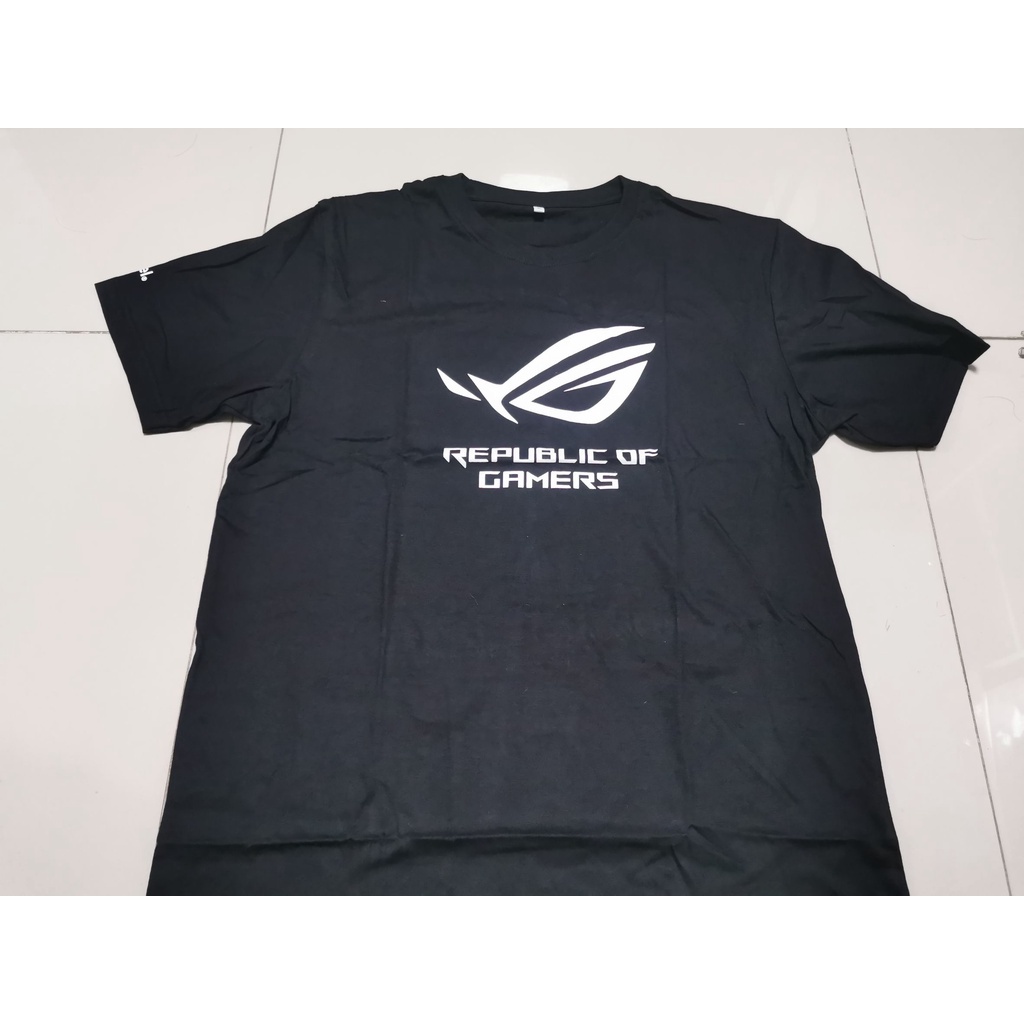 เสื้อยืด พิมพ์ลายโลโก้ Republic Of Gamers (ROG) Asus สําหรับผู้ชาย size L [S-5XL]