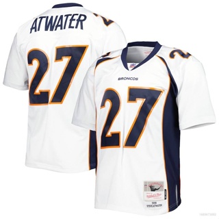 เสื้อกีฬาแขนสั้น ลายทีมฟุตบอล Denver Broncos Jersey Steve Atwater HQ1 NFL สไตล์เรโทร พลัสไซซ์ QH1