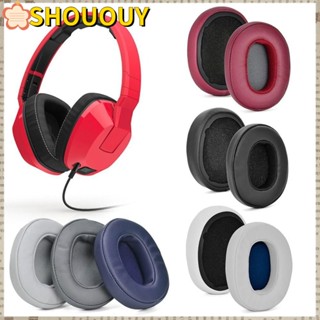 Shououy ฟองน้ําครอบหูฟัง หนังนิ่ม แบบพกพา อุปกรณ์เสริม สําหรับ Skullcandy Crusher Wireless Crusher ANC Hesh3