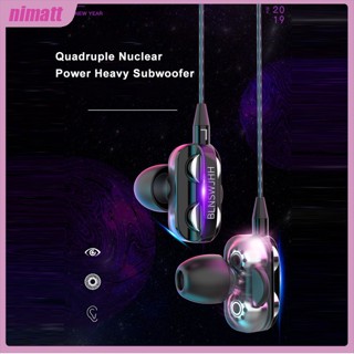 Ni หูฟังอินเอียร์ แบบมีสาย HiFi Super Bass 3.5 มม. สําหรับเล่นกีฬา ของขวัญวันเกิด