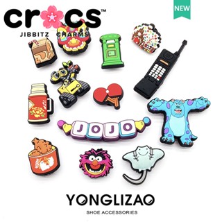 Jibbitz หัวเข็มขัด Crocs ลายการ์ตูนดอกไม้ อุปกรณ์เสริม สําหรับตกแต่งรองเท้า Crocs 2023