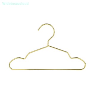 Widebeaucloud ราวตากผ้า ลวดโลหะ ขนาดเล็ก แข็งแรง สําหรับแขวนเสื้อผ้าสัตว์เลี้ยง สุนัข แมว สีทอง พร้อมร่อง