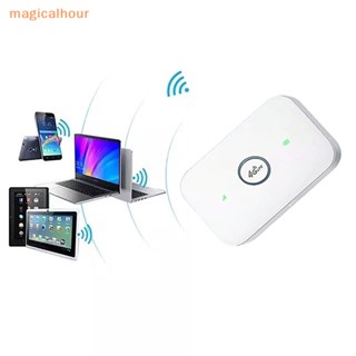 Magicalhour^^ ฮอตสปอตไร้สาย MiFi 4G WiFi แบบพกพา พร้อมช่องใส่ซิมการ์ด สําหรับรถยนต์