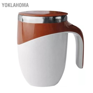 Yoklahoma แก้วกาแฟสเตนเลส 304 แม่เหล็กอัตโนมัติ พร้อมฝาปิด 380 มล. สําหรับบ้าน ออฟฟิศ