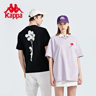 K Kappa เสื้อยืดแขนสั้น พิมพ์ลายหัวใจ แฟชั่นฤดูร้อน สําหรับผู้ชาย และผู้หญิง K0CX2TD02G