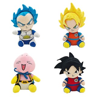 ตุ๊กตา Dragon Ball Super Plush Dolls ของขวัญสําหรับเด็ก Majin Buu Super Saiyan Son Goku Blue Vegeta ของเล่นยัดไส้สําหรับเด็กใหม่