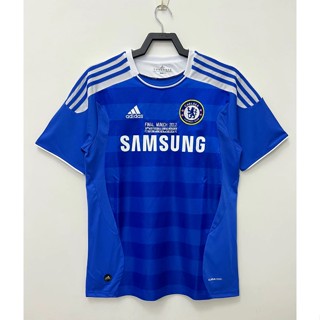 เสื้อกีฬาแขนสั้น ลายทีมชาติฟุตบอล Chelsea 1112 คุณภาพสูง สไตล์วินเทจ