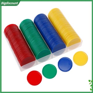 {BIG} ชิปนับตัวเลข ทรงกลม 4 สี 160 ชิ้น ต่อชุด สําหรับเล่นเกม สอน