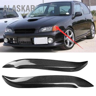 ALASKAR คิ้วครอบไฟหน้าตัดสติกเกอร์เหมาะสำหรับ Toyota Starlet Glanza EP91 1996-1999