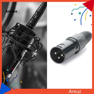 Are XLR ปลั๊กอะแดปเตอร์ไมโครโฟน 3Pin XLR ตัวผู้ ความเที่ยงตรงสูง