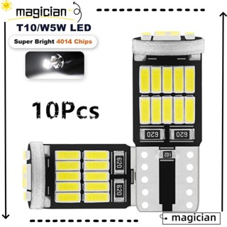 MAG หลอดไฟถอยหลังรถยนต์ Led W5W T10 สว่างมาก ไม่มีข้อผิดพลาด 10 ชิ้น