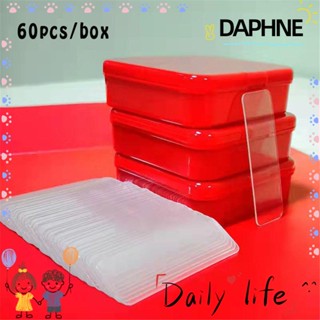 Daphne แผ่นสติกเกอร์เจล สองด้าน กันลื่น ล้างทําความสะอาดได้ 60 ชิ้น