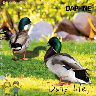 DAPHNE รูปปั้นเป็ดอะคริลิค ทนฝน และแดด พิมพ์ลายสองด้าน สําหรับตกแต่งสวน