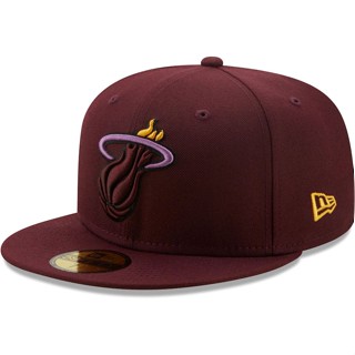 Miami หมวกทําความร้อน Maroon NBA Team Snapback